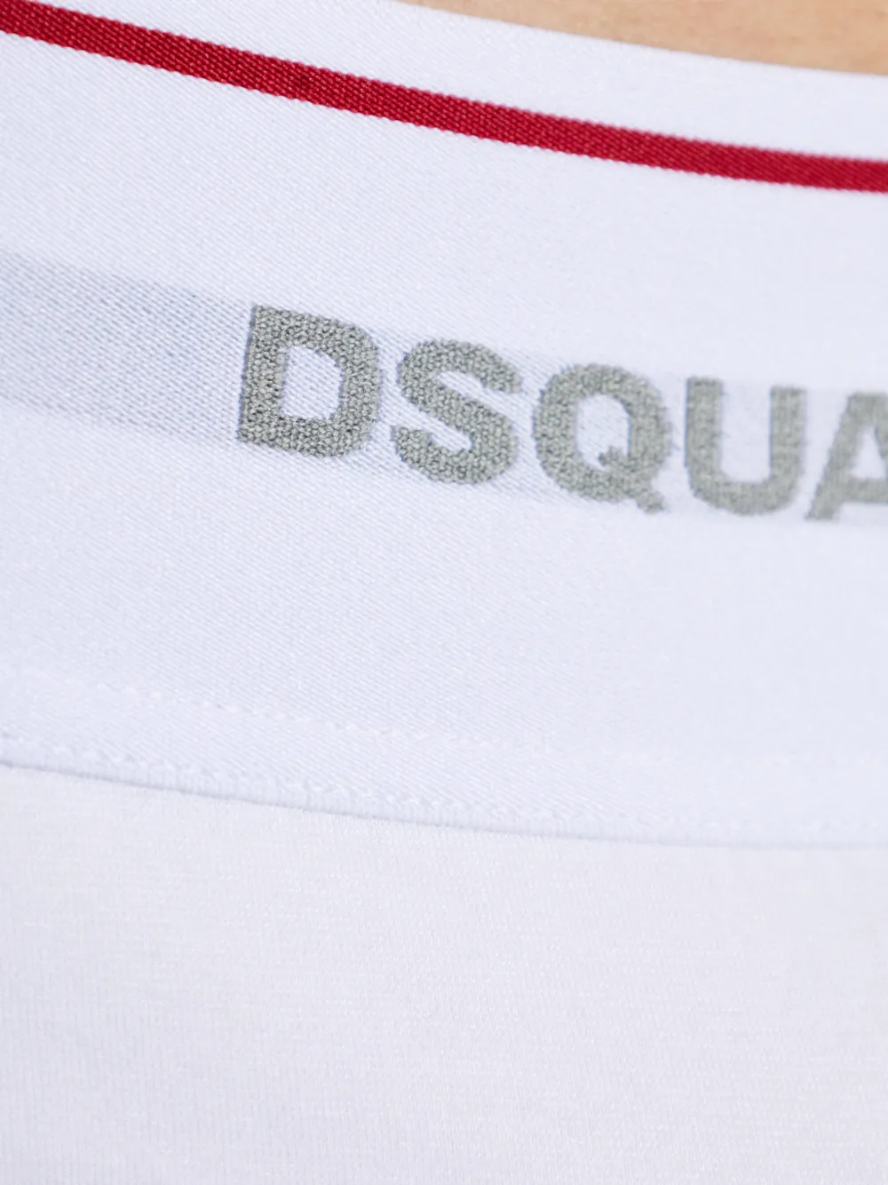 Dsquared2 Logo-waistband Briefs In White