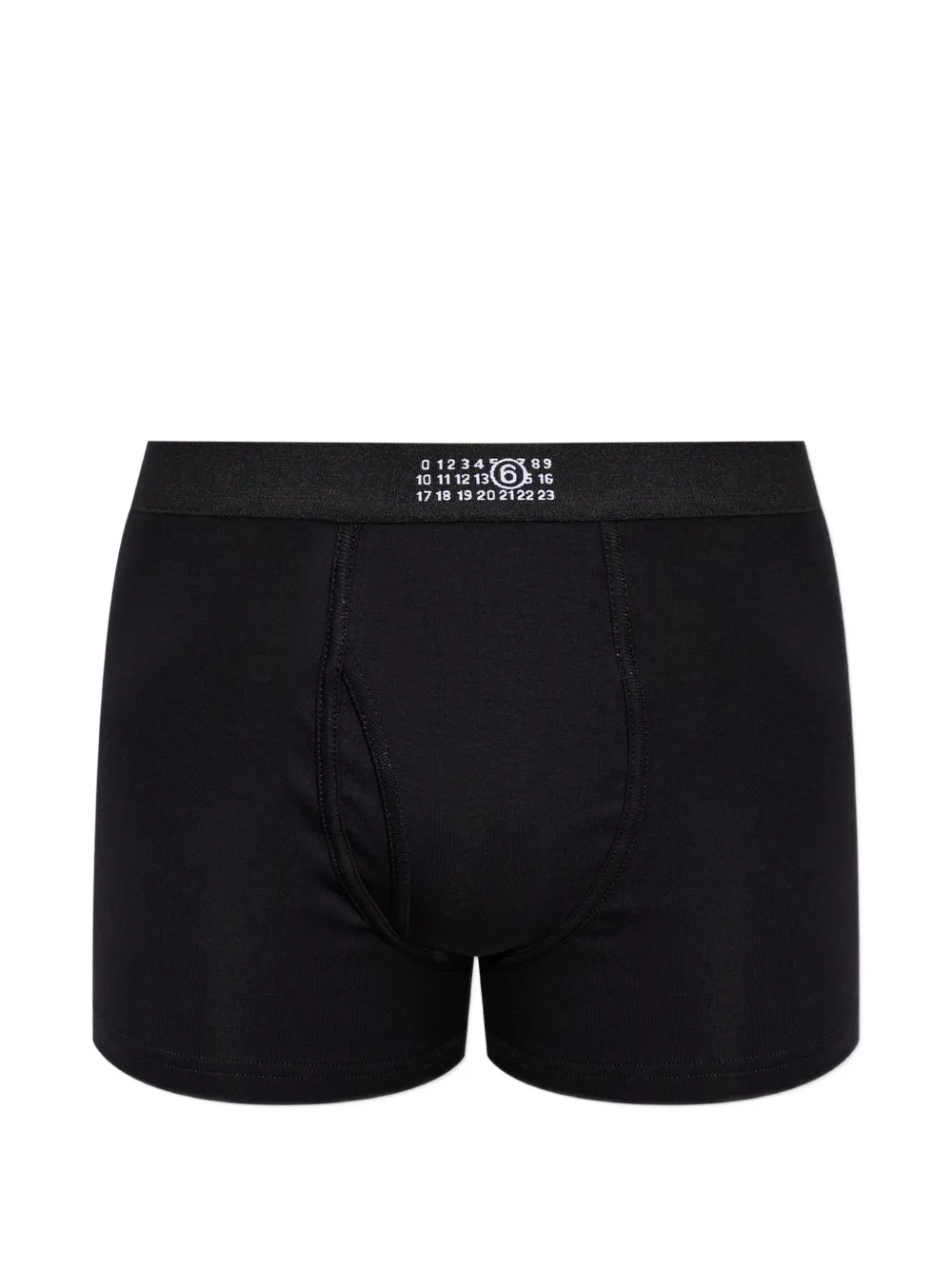 MM6 Maison Margiela logo-patch boxers - Nero