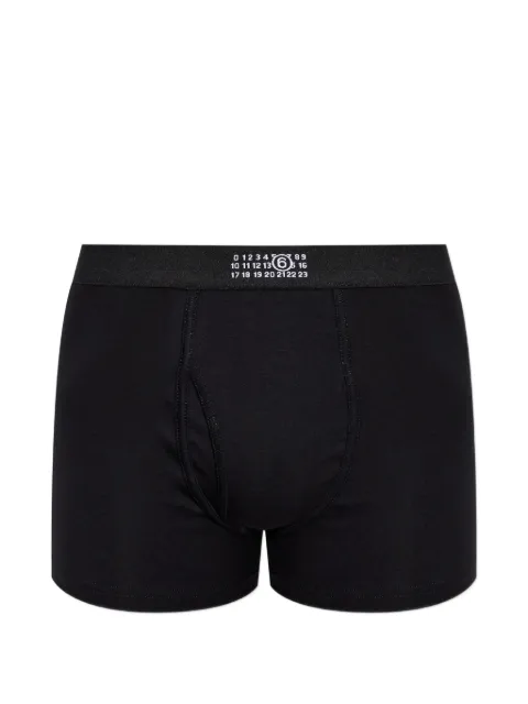 MM6 Maison Margiela logo-patch boxers