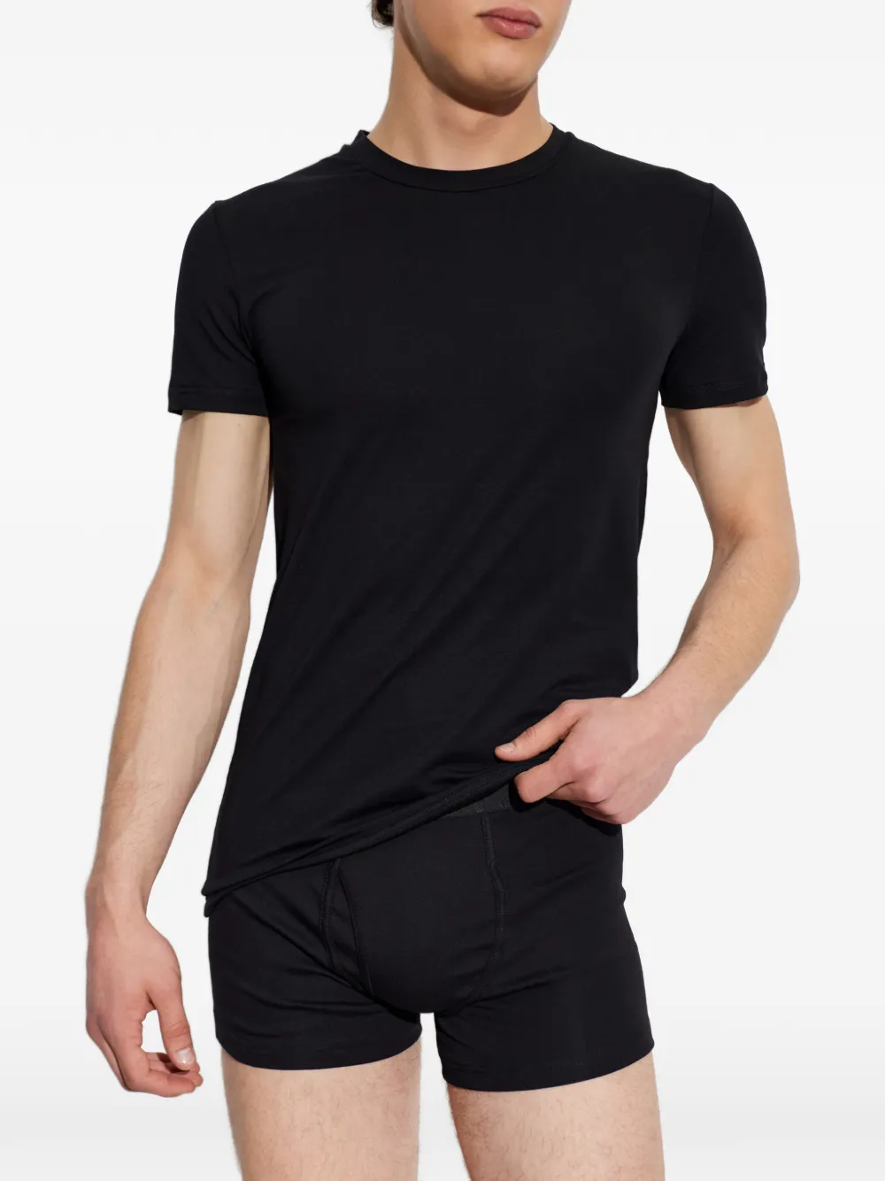 MM6 Maison Margiela T-shirt met logoprint Zwart
