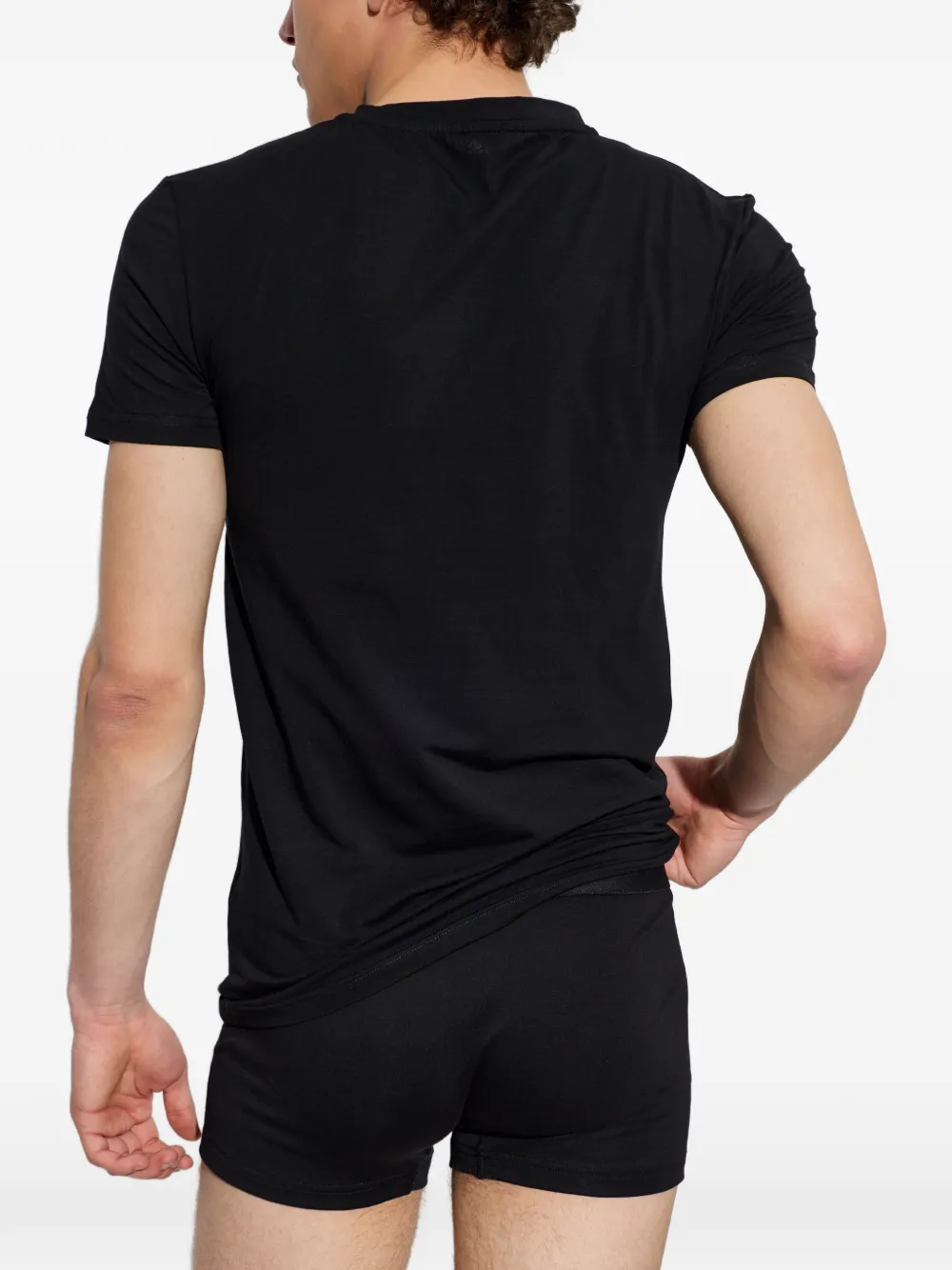 MM6 Maison Margiela T-shirt met logoprint Zwart