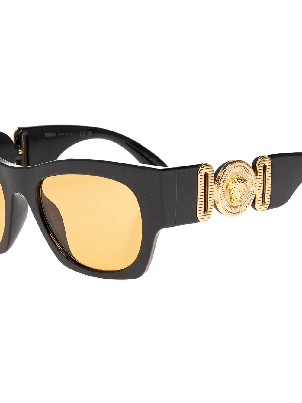 Versace Eyewear Medusa Biggie zonnebril met rechthoekig montuur Zwart