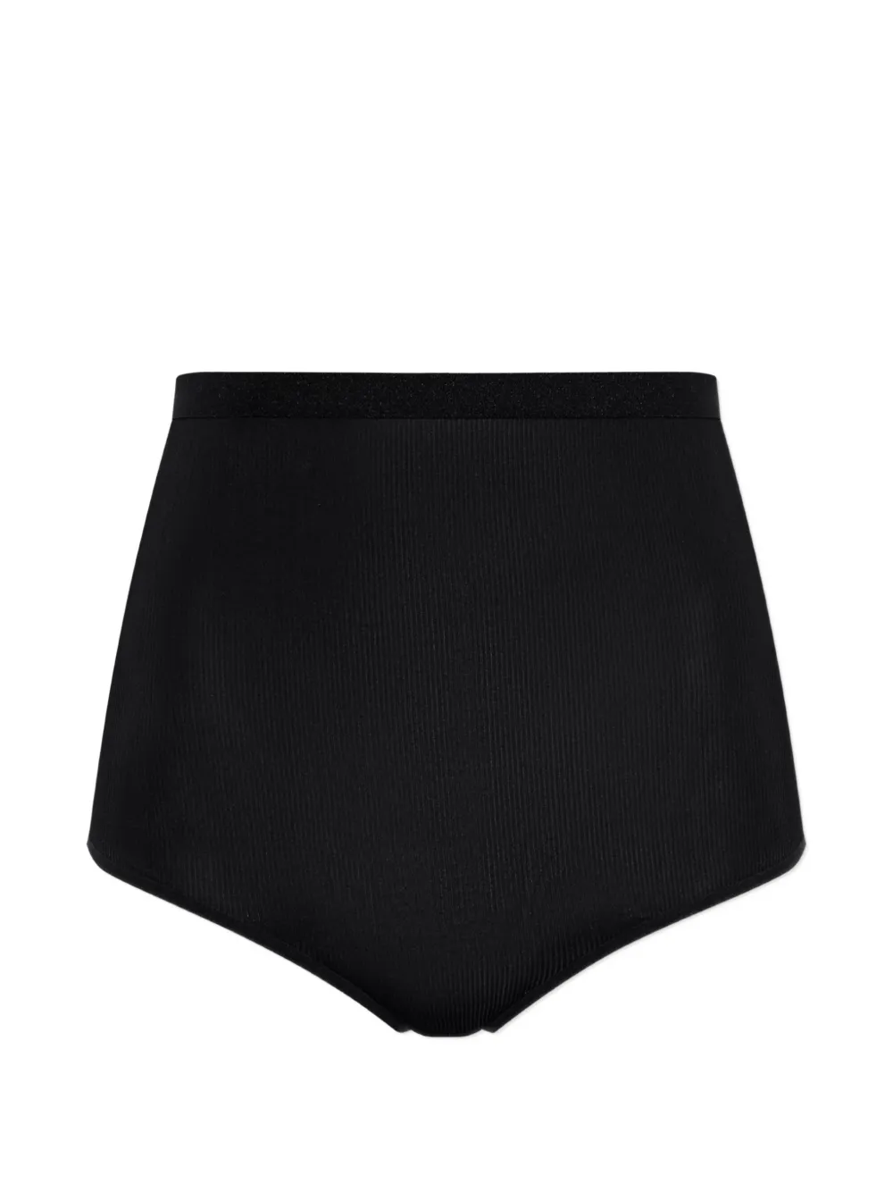 MM6 Maison Margiela ribbed high-waisted briefs - Schwarz