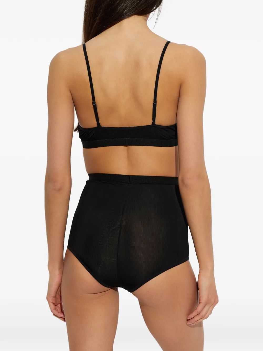 MM6 Maison Margiela High waist slip Zwart