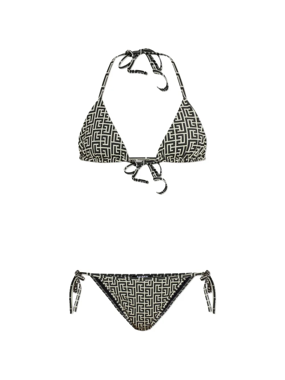 Balmain Labirinto-print bikini - Schwarz