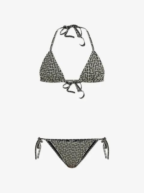 Balmain Labirinto-print bikini