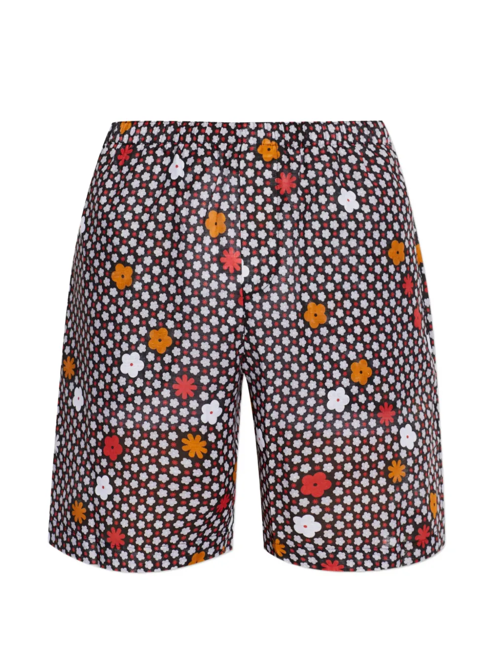 MM6 Maison Margiela floral-print swim shorts - Nero