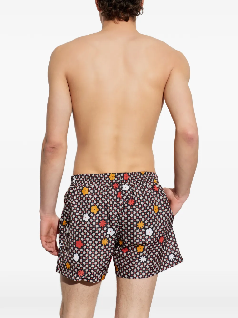 MM6 Maison Margiela Zwembroek met bloemenprint Zwart