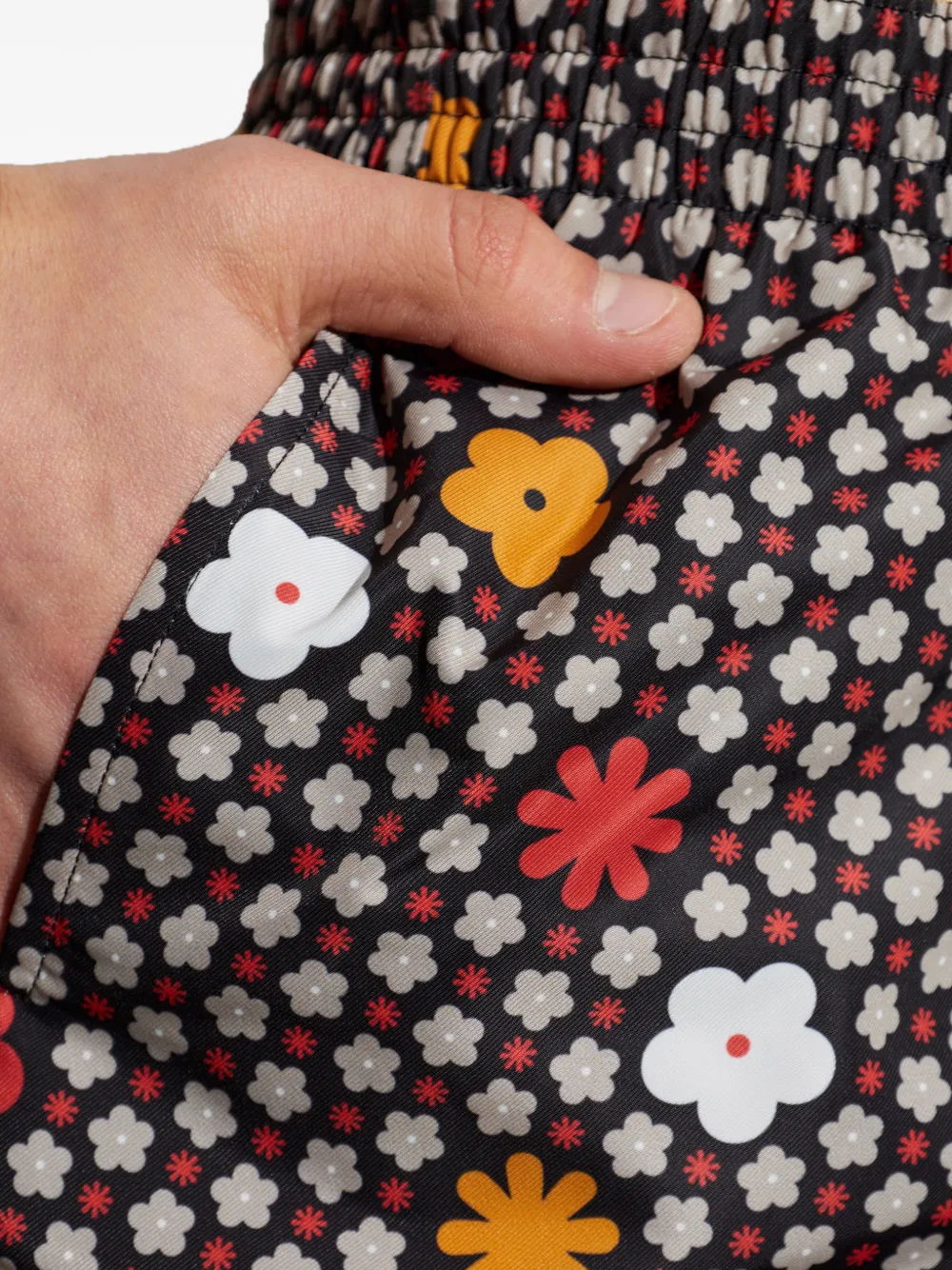 MM6 Maison Margiela Zwembroek met bloemenprint Zwart