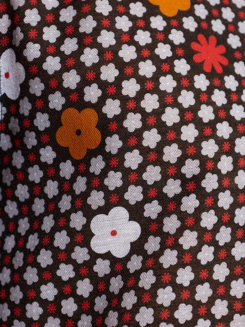 MM6 Maison Margiela Overhemd met bloemenprint Bruin