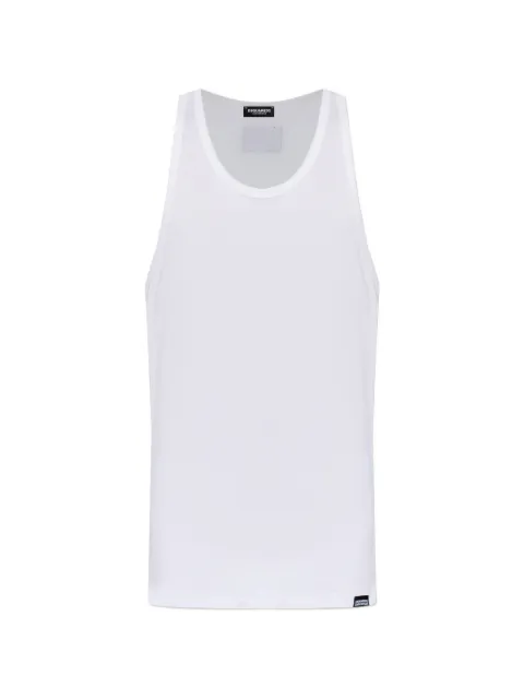 DSQUARED2 logo-patch tank top
