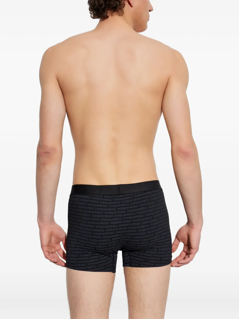 DSQUARED2 Broek met elastische tailleband Zwart