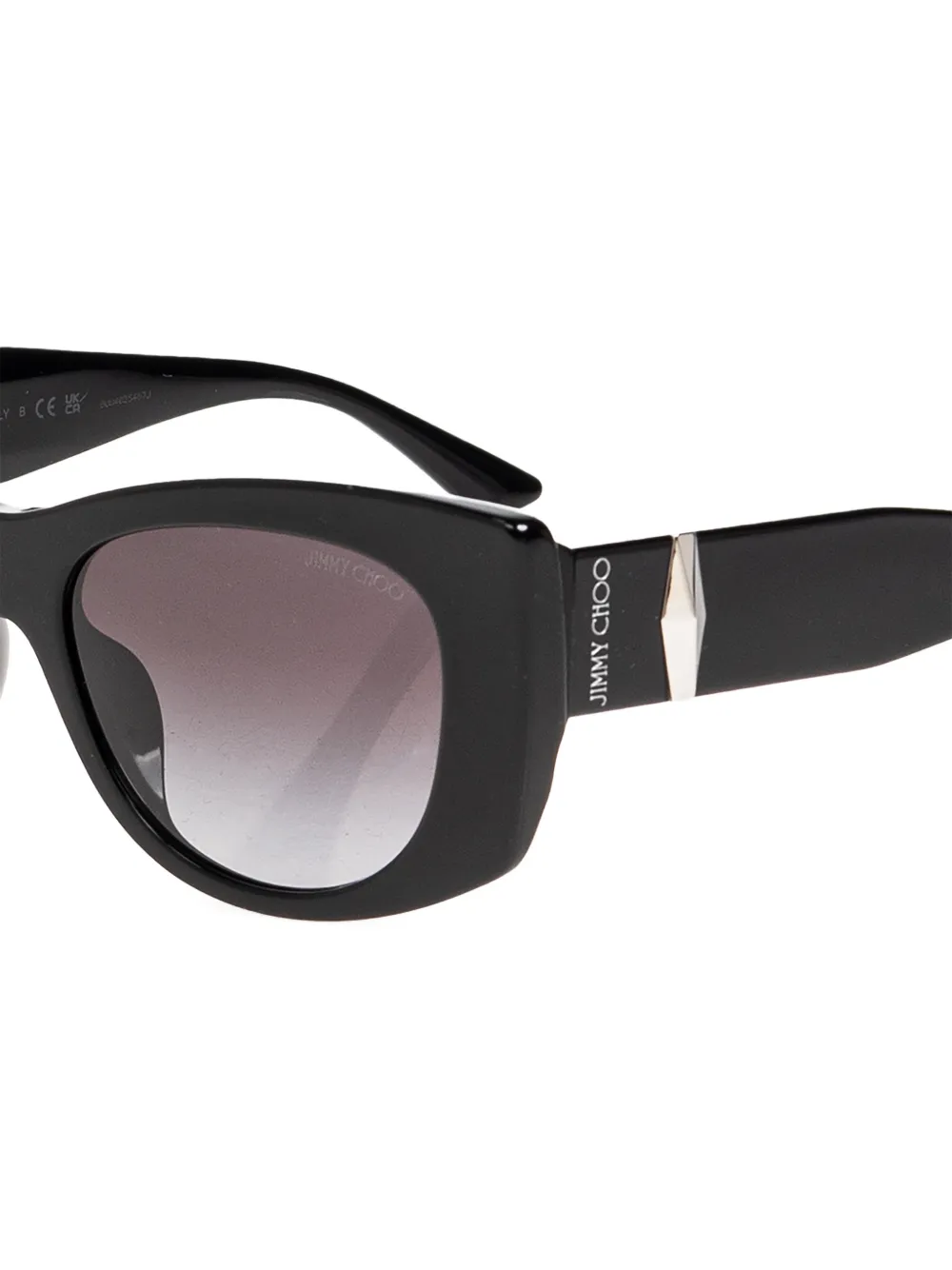 Jimmy Choo Eyewear Zonnebril met cat-eye montuur Zwart
