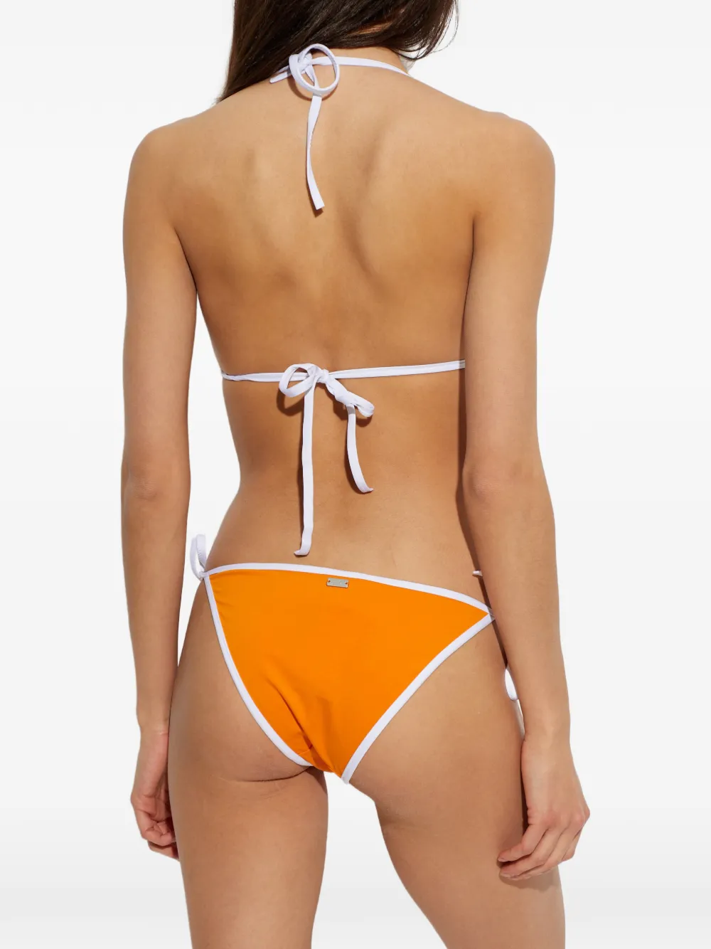 MM6 Maison Margiela Bikini met contrasterende afwerking Oranje