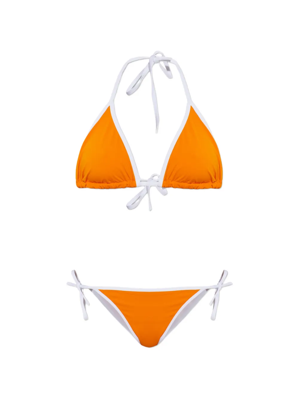 MM6 Maison Margiela contrast-trim bikini - Orange