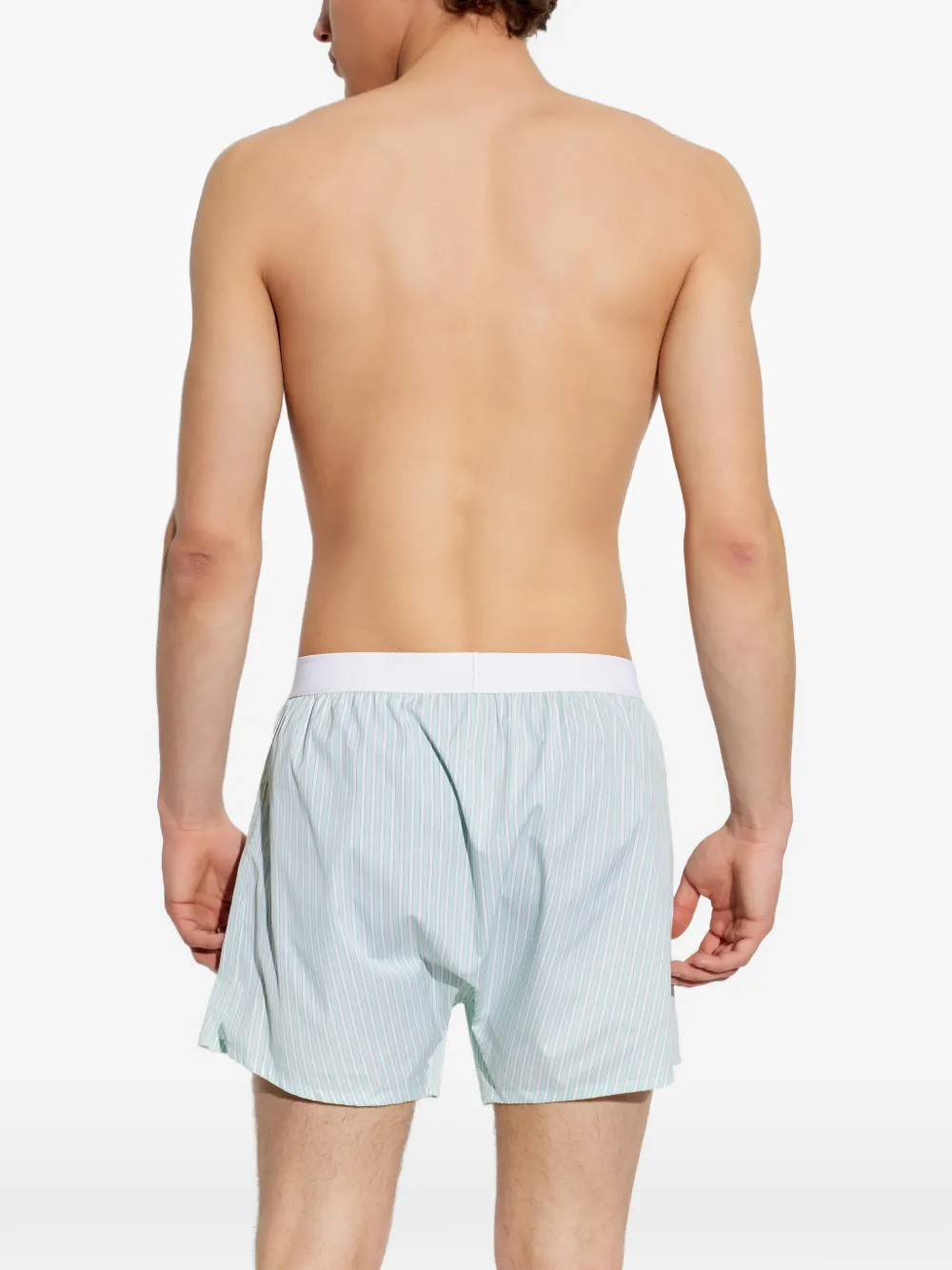 TOM FORD Gestreepte boxershorts Groen