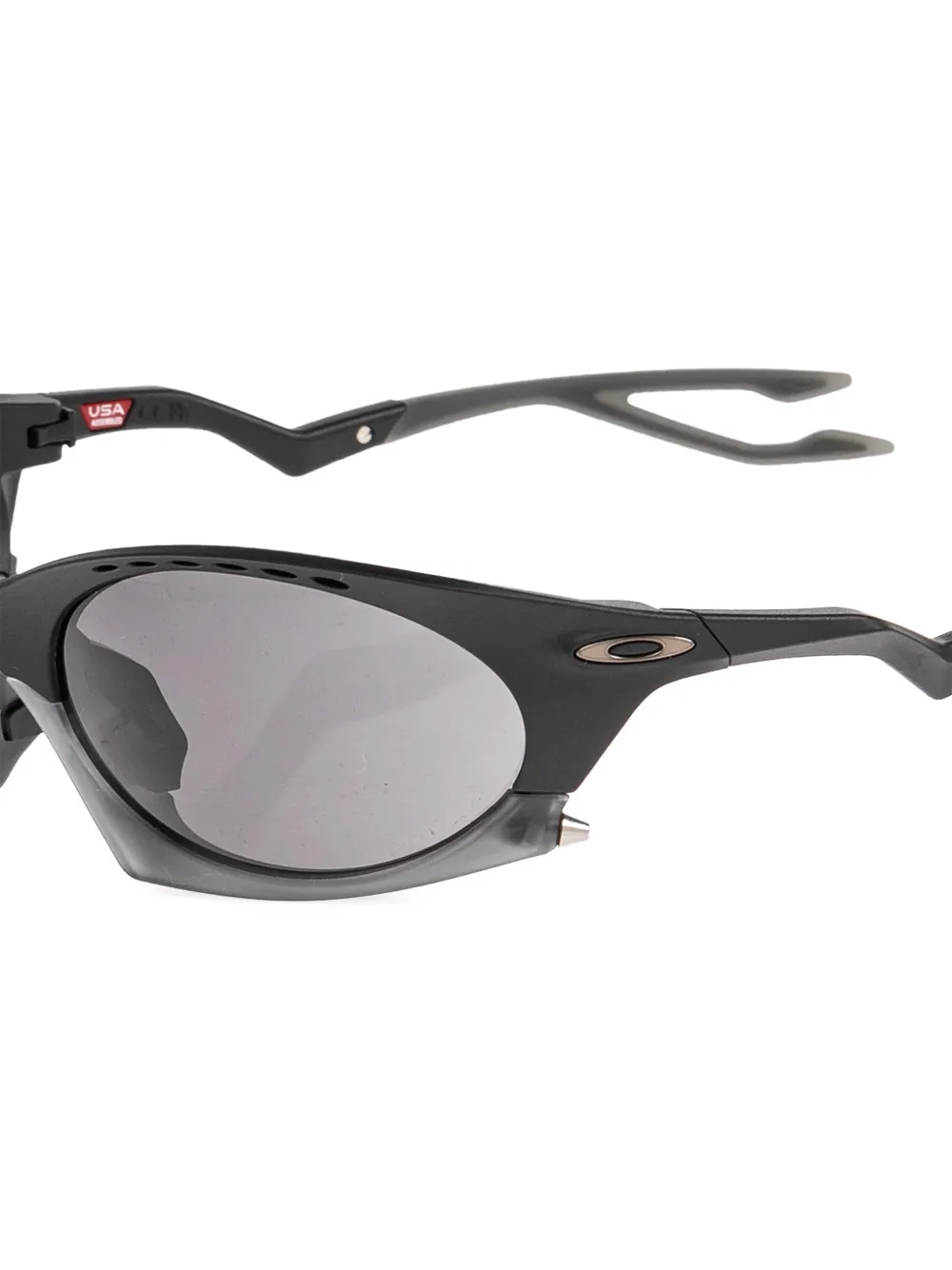 Oakley Plantaris zonnebril met geometrisch montuur Zwart