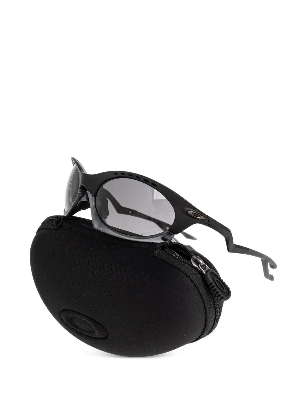 Oakley Plantaris zonnebril met geometrisch montuur Zwart