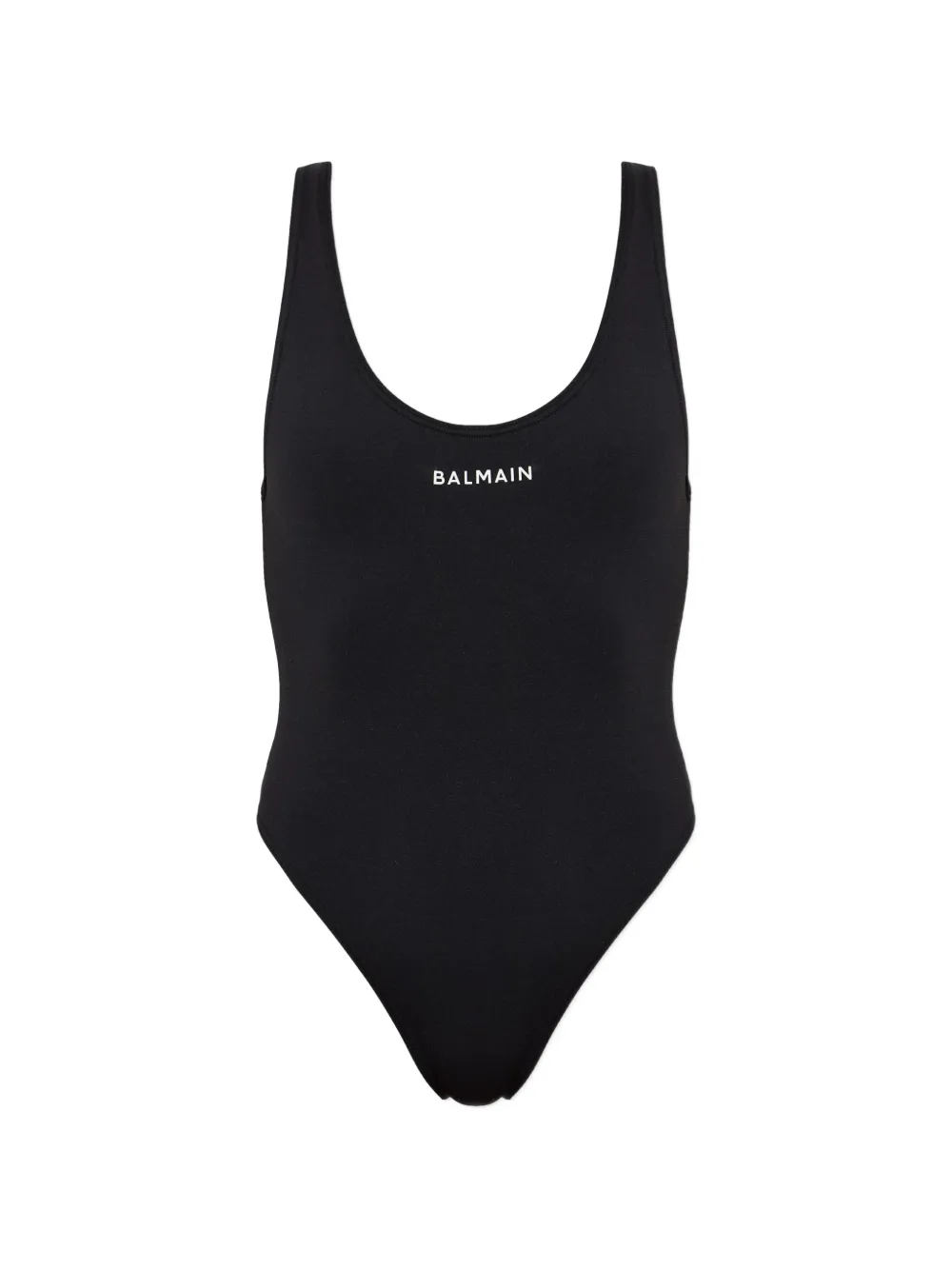 Balmain logo-print swimsuit - Black