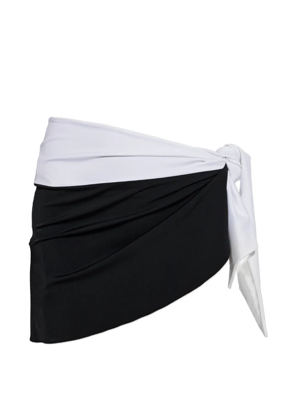 Balmain two-tone wrap-style sarong - Nero