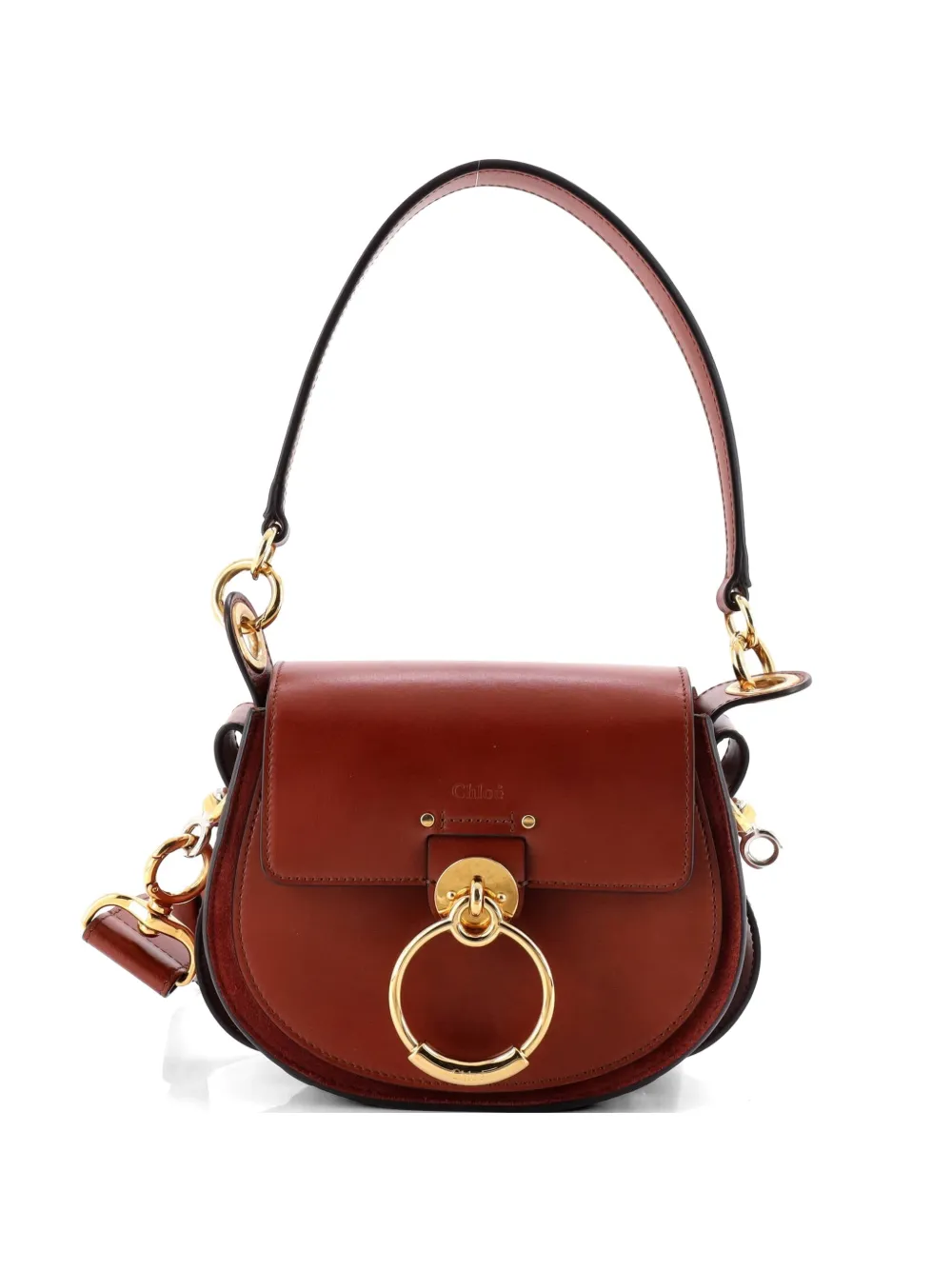 Chloé Pre-Owned Tess Bag Leather Small shoulder bag - Marrone