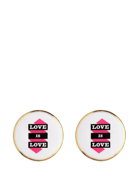 Bitossi Home Love is Love graphic-print plates (set of two)