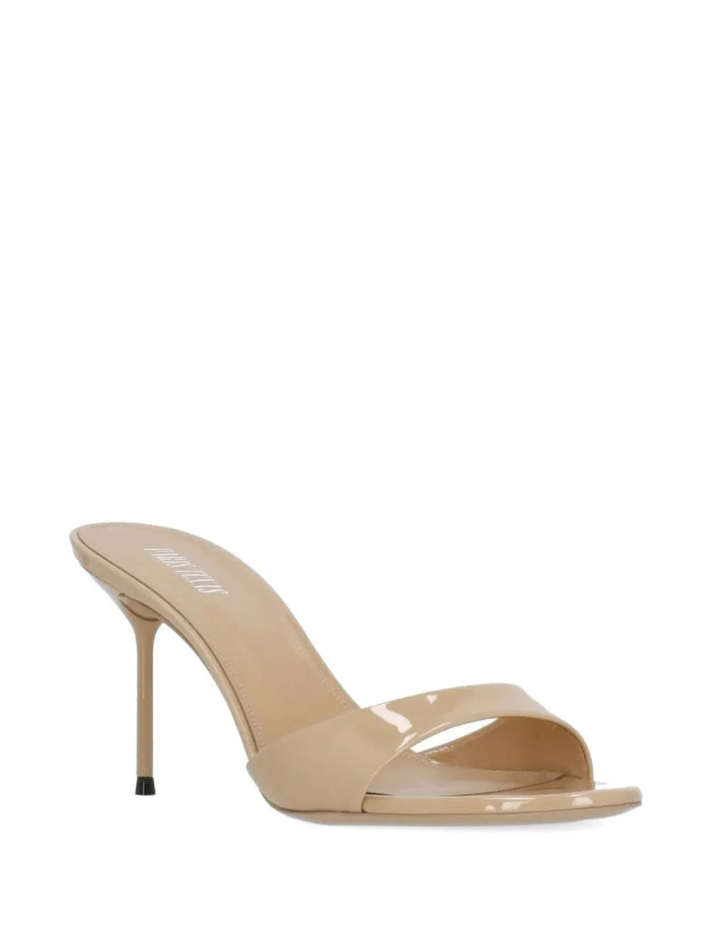 Paris Texas Lidia patent-finish stiletto-heel sandals Beige