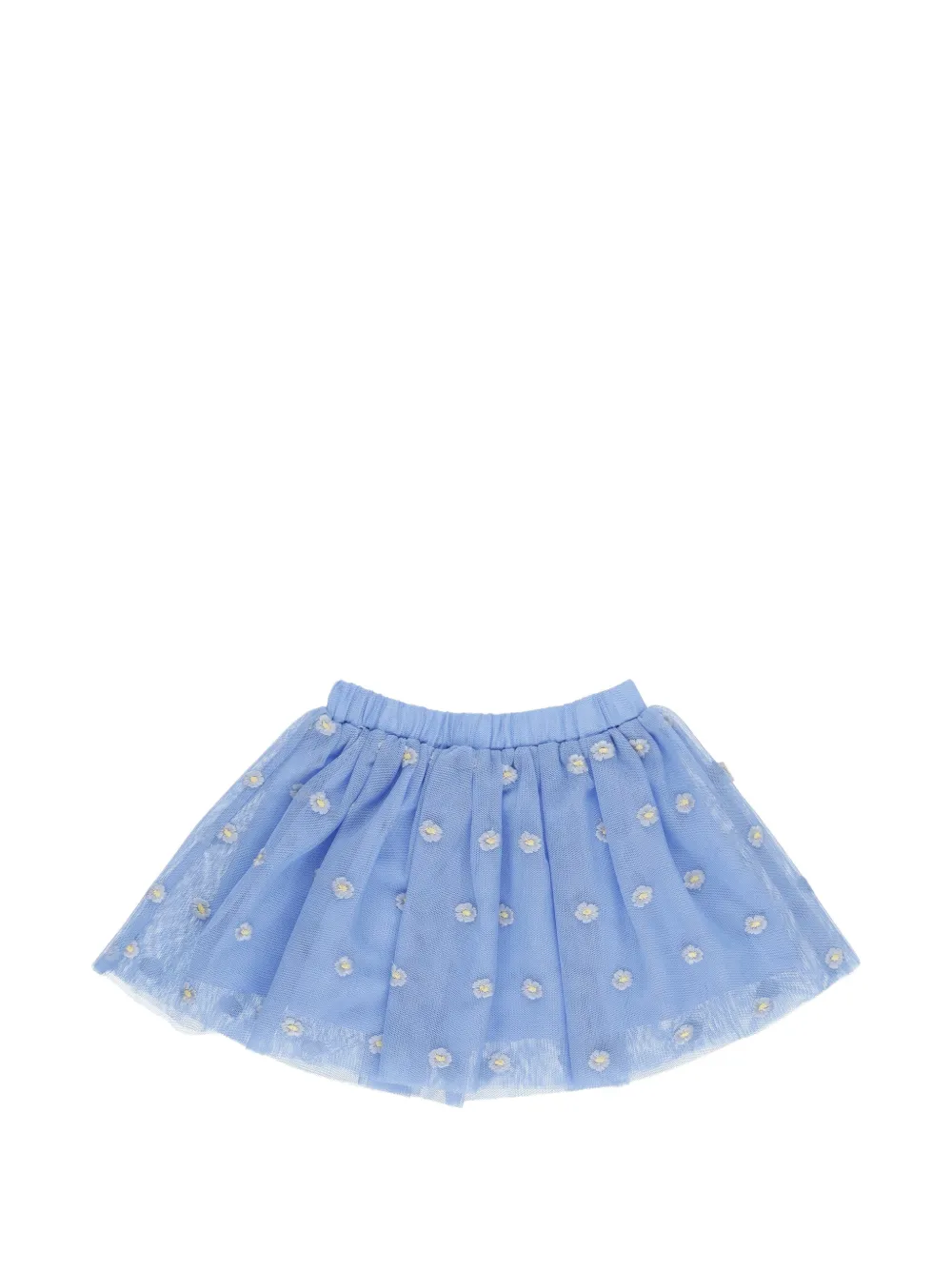 Stella McCartney Kids embroidered tulle skirt - Blu