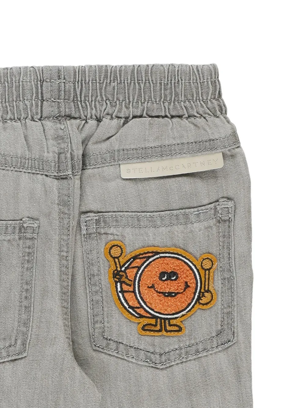 Stella McCartney Kids Jeans met patchdetail Grijs