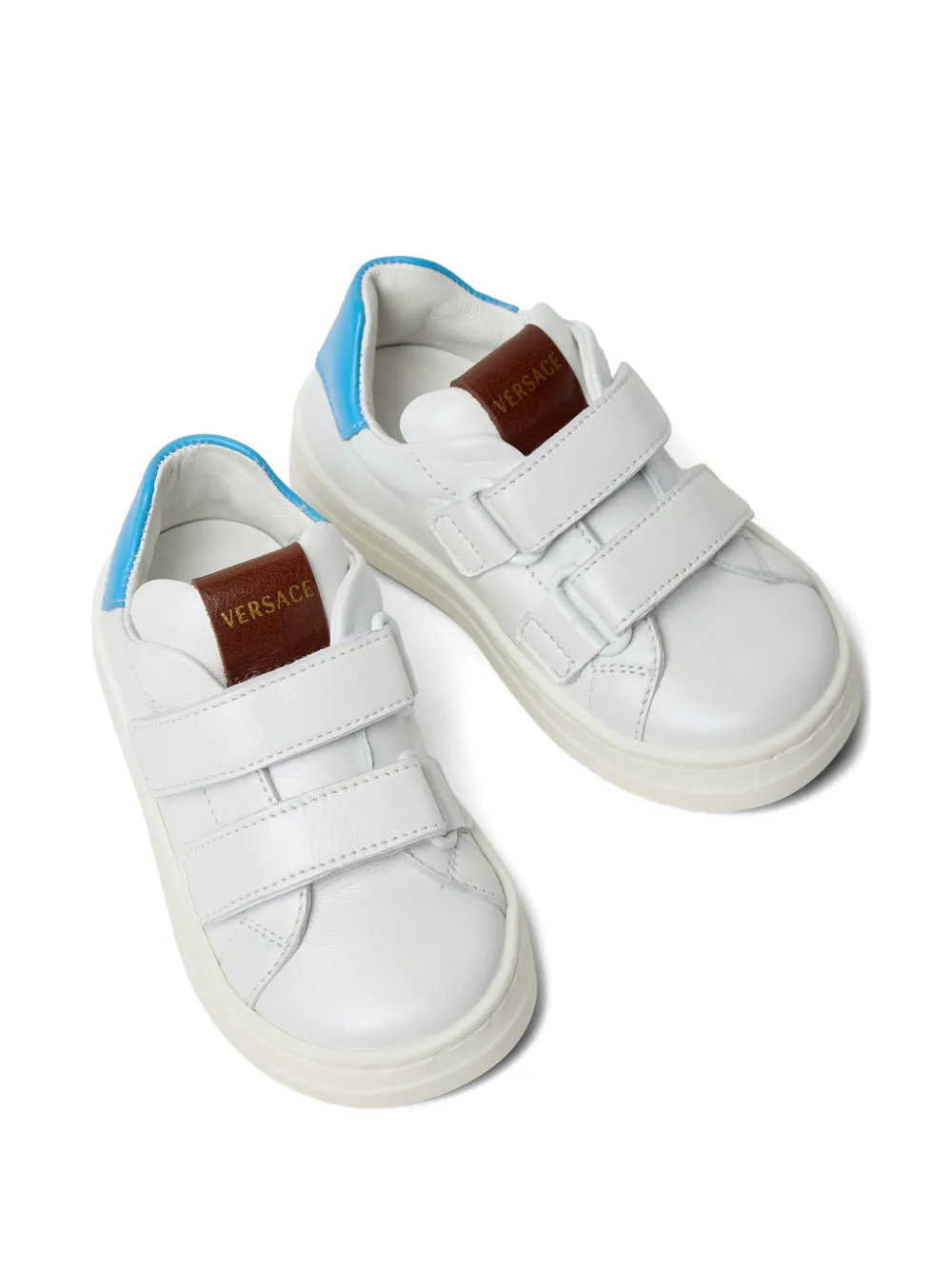 Versace Kids Sneakers met klittenband Wit