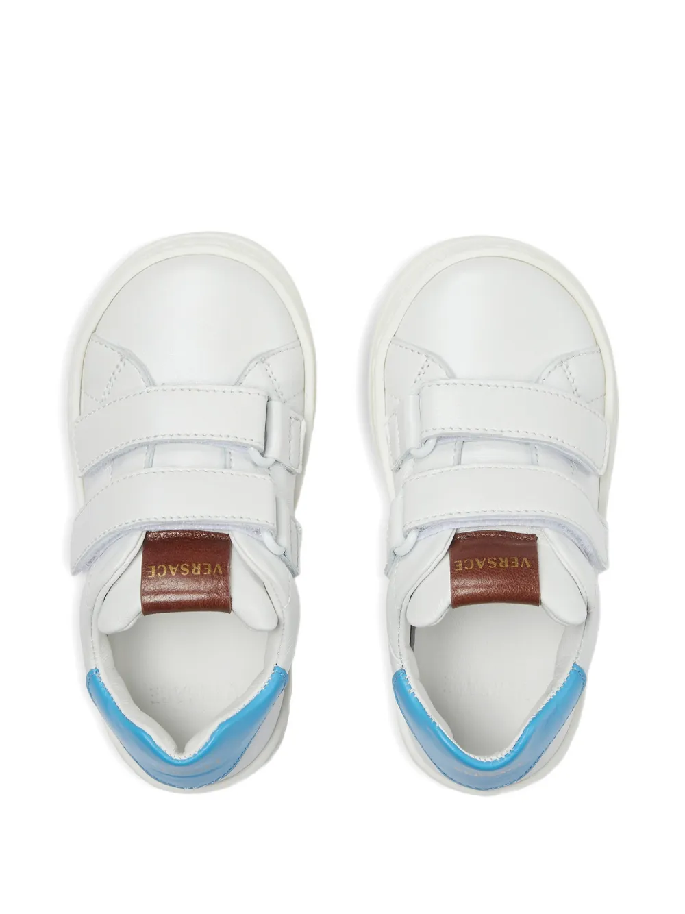 Versace Kids Sneakers met klittenband Wit