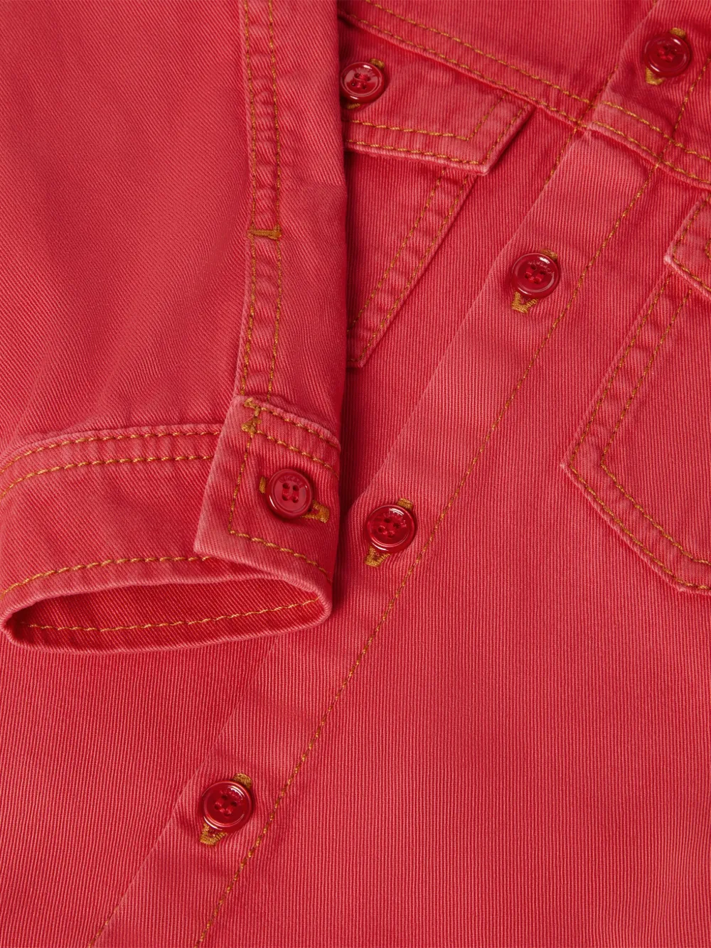 Versace Kids Denim shirt Rood