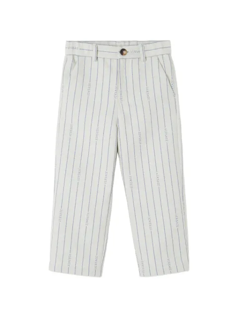 Versace Kids printed cotton trousers