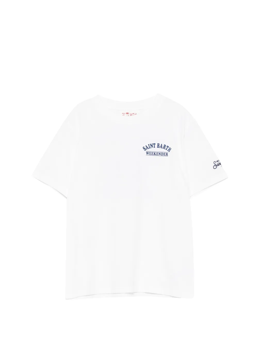 Mc2 Saint Barth Kids' Graphic-print T-shirt In White