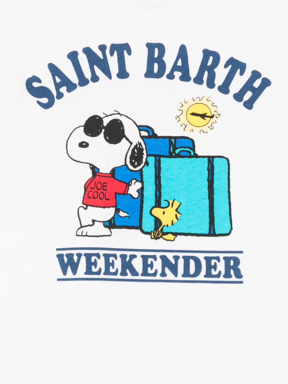 MC2 Saint Barth Kids T-shirt met grafische print Wit