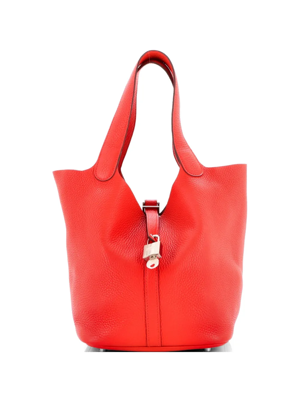Hermès Pre-Owned Picotin Lock Bag Clemence MM bucket bag - Red