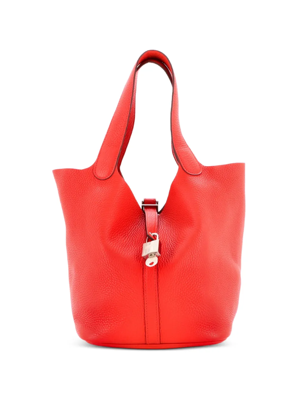 Hermès Pre-Owned Picotin Lock Bag Clemence MM bucket bag - Red