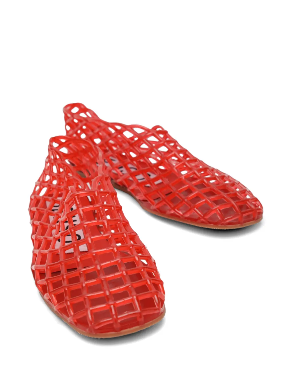 Senso cage-detail ballet flats Wit