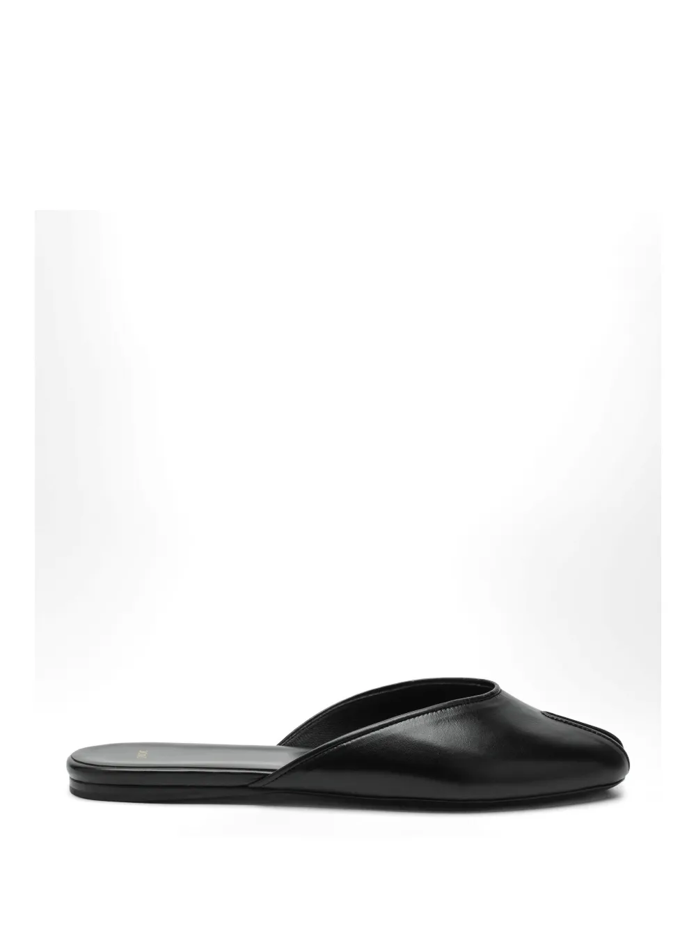 Jude Date peeptoe leather sandals Zwart