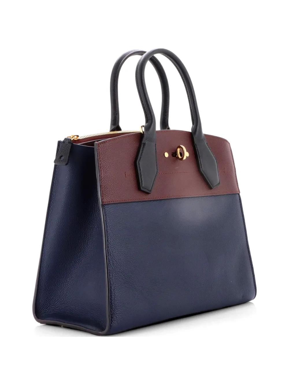 Louis Vuitton Pre-Owned City Steamer Handbag Leather MM tote bag - Blau