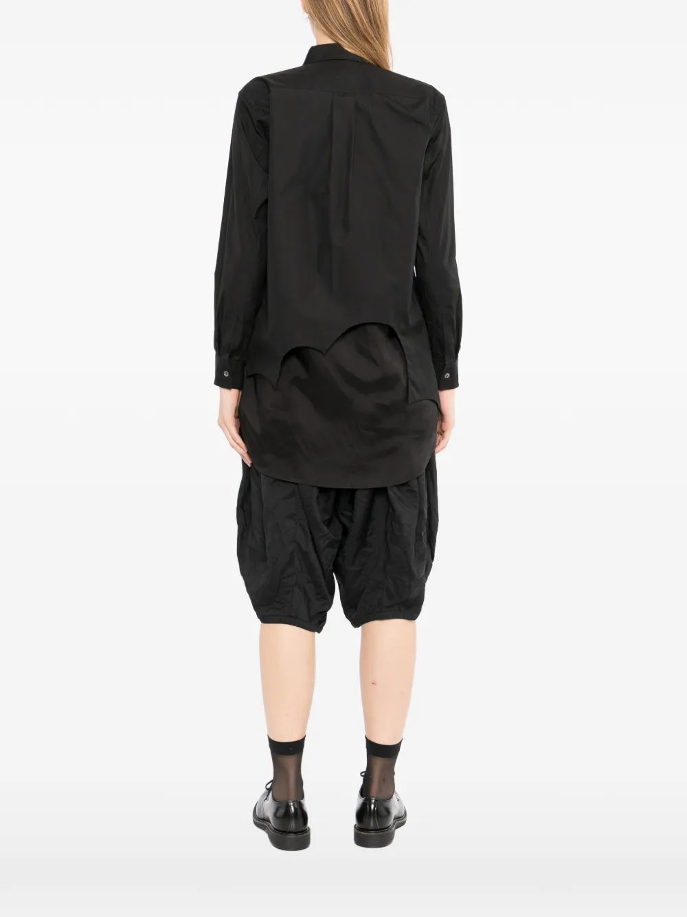 Black Comme Des Garçons Overhemd met borstzak Zwart