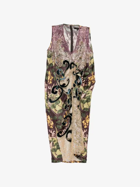 Biyan Midikleid mit V-Ausschnitt