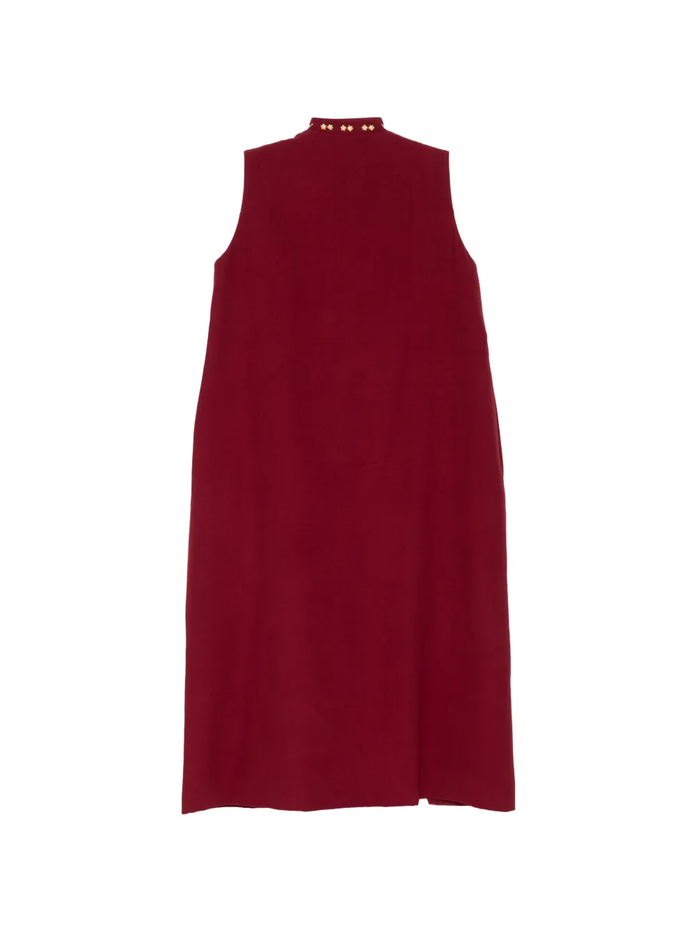  Biyan Abrigo Estilo Chaleco Con Apliques - Rojo 