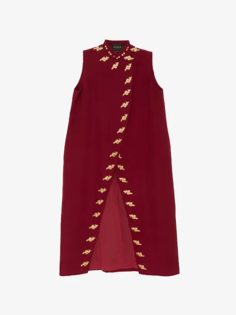 Biyan Gabardine embellished vest coat