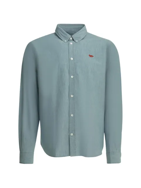 Maison Kitsuné pocket embroidered shirt