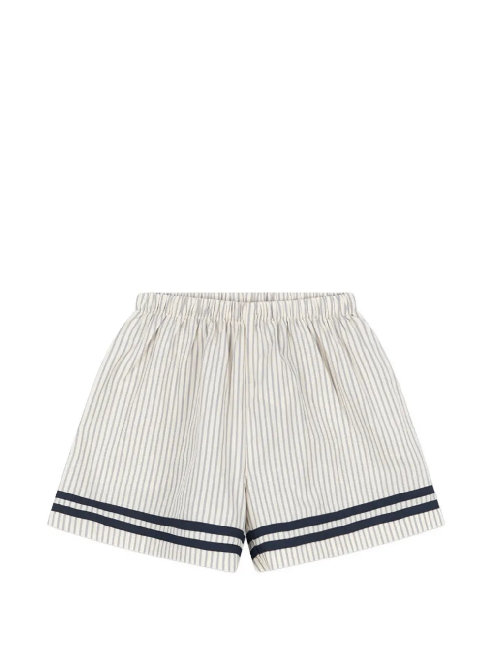 Konges Sløjd Shorts a righe - Bianco