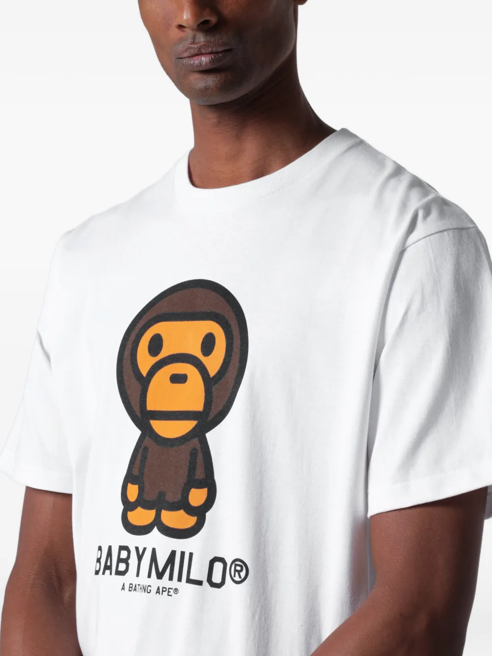 A BATHING APE T-shirt met print Wit