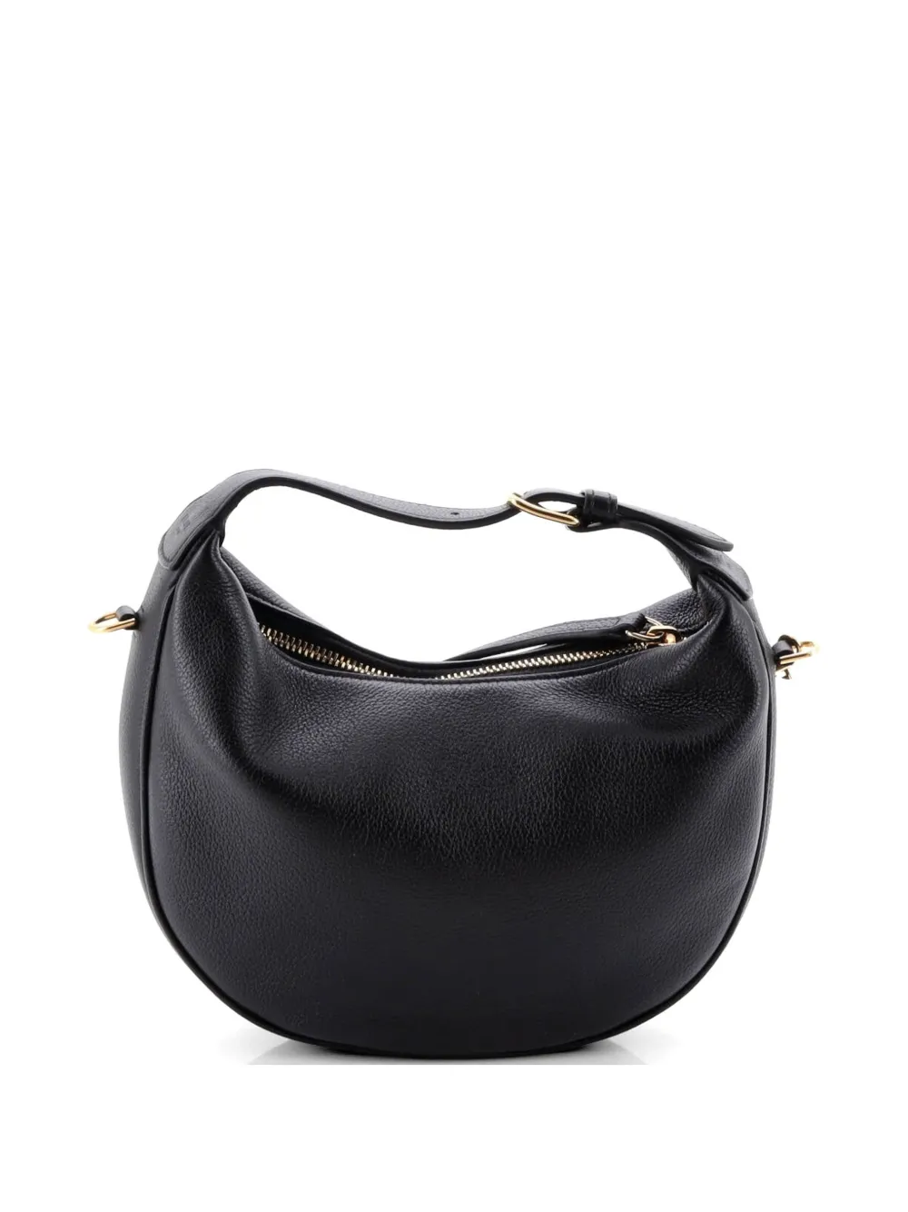 Celine Pre-owned Lulu Bag Leather Teen Hobo Bag in Black, view 2