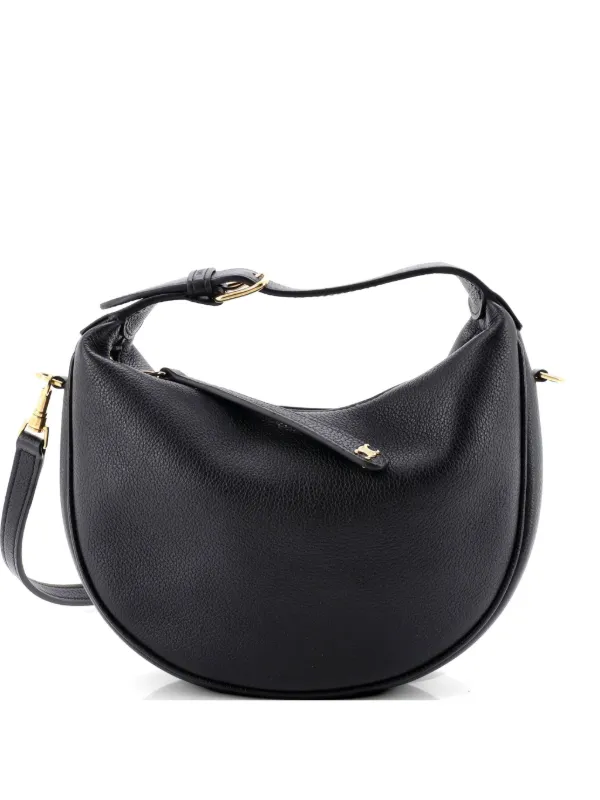 Celine Pre-owned Lulu Bag Leather Teen Hobo Bag in Black