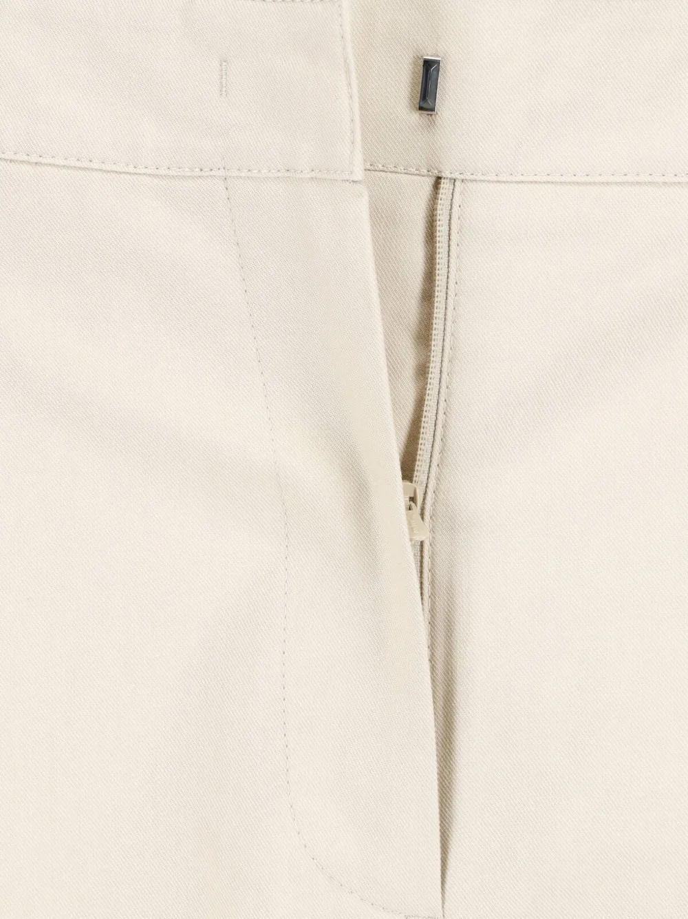 DUNST Plooibroek met wijde pijpen Beige